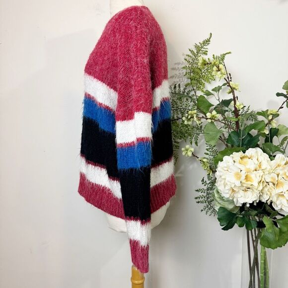 Anthropologie Raga Taylor Pullover Sweater | Multicolor Stripe | Size medium - Picture 5 of 13